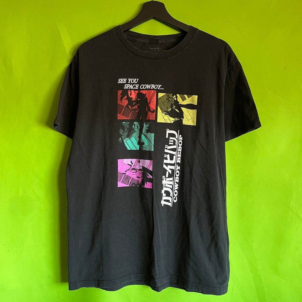Cowboy Bebop See You Space Cowboy Graphic T-Shirt Black Large Anime